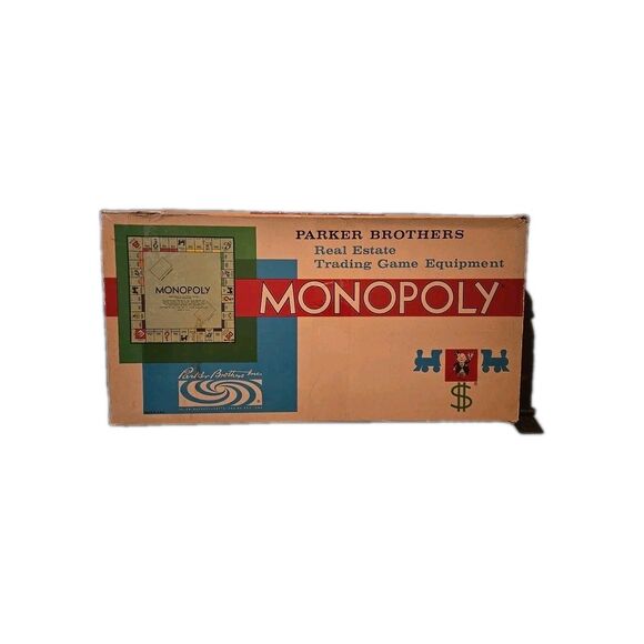 1961 MONOPOLY -- Vintage Parker Brothers 1961 Edition, Board Game, Nostalgic OG - Picture 1 of 10